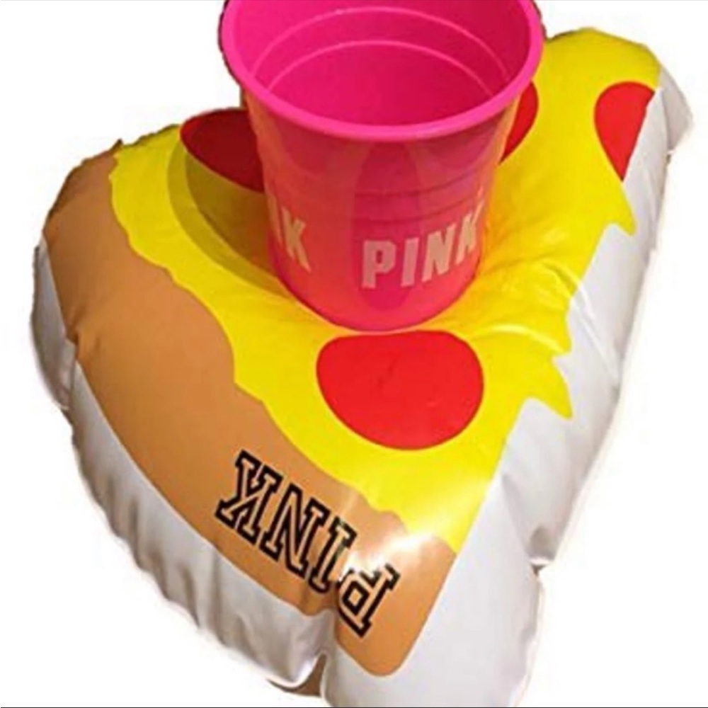 Vs pink pizza 1 cup holder and 1 cup